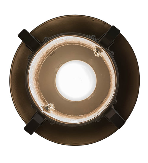 Meyda Lighting Dorchester 8" Timeless Bronze Mini Pendant Light With Silver Mica Shade Glass