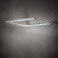 Meyda Lighting Dotz 60"Sq Extreme Chrome Pendant Light With White Statuario Idalight Shade