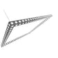 Meyda Lighting Dotz 72"Sq Extreme Chrome Pendant Light With White Statuario Idalight Shade