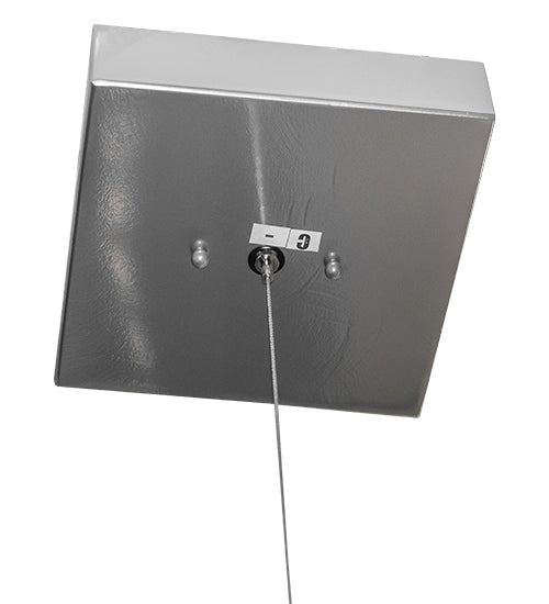 Meyda Lighting Dotz 72"Sq Extreme Chrome Pendant Light With White Statuario Idalight Shade