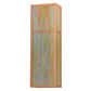Meyda Lighting Double Bar Mission 10" 4-Light Natural Copper Wall Sconce With Beige Iridescent Shade Glass