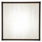 Meyda Lighting Double Bar Mission 31" 4-Light Craftsman Brown Flush Mount Light With White Art Shade Glass