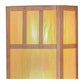 Meyda Lighting Double Bar Mission 7" 2-Light Natural Copper Wall Sconce With Beige Iridescent Shade Glass