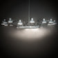 Meyda Lighting Drafter's Lamp 94" 16-Light Gloss White Chandelier