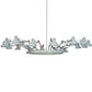 Meyda Lighting Drafter's Lamp 94" 16-Light Gloss White Chandelier