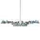 Meyda Lighting Drafter's Lamp 94" 16-Light Gloss White Chandelier