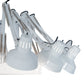 Meyda Lighting Drafter's Lamp 94" 16-Light Gloss White Chandelier