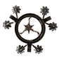 Meyda Lighting Dragone 24" 6-Light Timeless Bronze Chandelier With Ivory Faux Candlelight