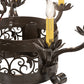 Meyda Lighting Dragone 24" 6-Light Timeless Bronze Chandelier With Ivory Faux Candlelight