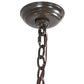Meyda Lighting Dragone 24" 6-Light Timeless Bronze Chandelier With Ivory Faux Candlelight