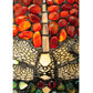 Meyda Lighting Dragonfly 17" 2-Light Mahogany Bronze Polished Agata Table Lamp With Multi-Colored Shade Glass