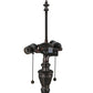 Meyda Lighting Dragonfly 63" 3-Light Mahogany Bronze Trellis Floor Lamp With Multi-Colored Shade Glass