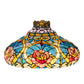 Meyda Lighting Dragonfly Rose 18" Multi-Colored Shade Glass