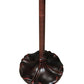 Meyda Lighting Dragonfly Rose 60" 2-Light Mahogany Bronze Floor Lamp With Multi-Colored Shade Glass