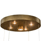 Meyda Lighting Dragos 80" 5-Light Sahara Gold Pendant Light