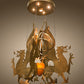 Meyda Lighting Dragos 80" 5-Light Sahara Gold Pendant Light