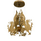 Meyda Lighting Dragos 80" 5-Light Sahara Gold Pendant Light