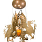 Meyda Lighting Dragos 80" 5-Light Sahara Gold Pendant Light