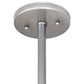 Meyda Lighting Drapery 12" Nickel Pendant Light With White Fabric Shade