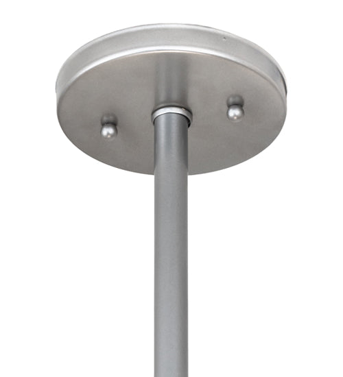Meyda Lighting Drapery 12" Nickel Pendant Light With White Fabric Shade