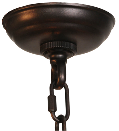 Meyda Lighting Driftwood 30" 5-Light Mahogany Bronze and Natural Wood Chandelier