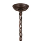 Meyda Lighting Driftwood 30" 6-Light Natural Wood & Mahogany Bronze Chandelier