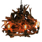 Meyda Lighting Driftwood 30" 7-Light Mahogany Bronze Chandelier