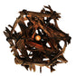 Meyda Lighting Driftwood 30" 7-Light Mahogany Bronze Chandelier