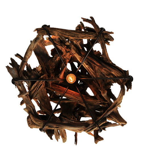 Meyda Lighting Driftwood 30" 7-Light Mahogany Bronze Chandelier