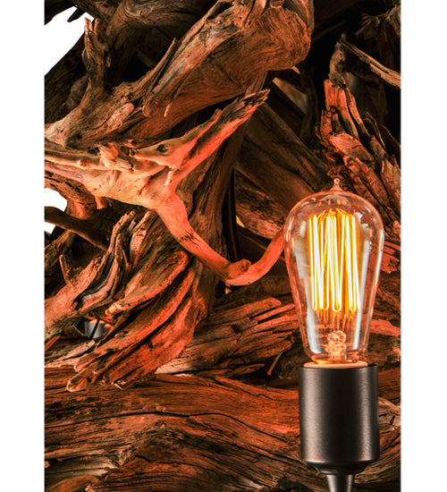 Meyda Lighting Driftwood 30" 7-Light Mahogany Bronze Chandelier