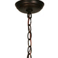 Meyda Lighting Driftwood 30" 7-Light Mahogany Bronze Chandelier