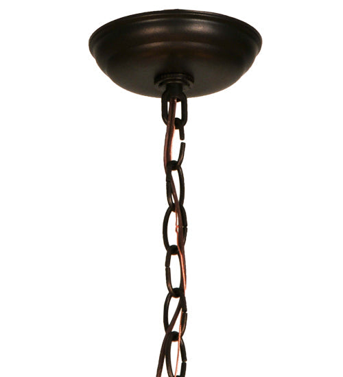 Meyda Lighting Driftwood 30" 7-Light Mahogany Bronze Chandelier
