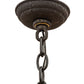 Meyda Lighting Driftwood 35" 5-Light Natural Wood & Wrinkle Black Chandelier