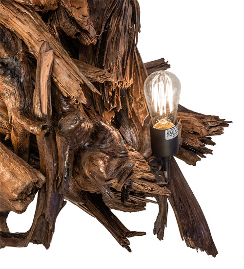 Meyda Lighting Driftwood 36" 8-Light Oil Rubbed Bronze & Weathered Driftwood Chandelier