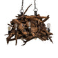 Meyda Lighting Driftwood 36" 8-Light Oil Rubbed Bronze & Weathered Driftwood Chandelier