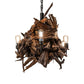 Meyda Lighting Driftwood 36" 8-Light Oil Rubbed Bronze & Weathered Driftwood Chandelier