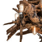 Meyda Lighting Driftwood 36" 8-Light Oil Rubbed Bronze & Weathered Driftwood Chandelier