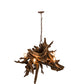 Meyda Lighting Driftwood 40" 6-Light Natural Wood & Rusty Nail Chandelier