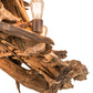 Meyda Lighting Driftwood 40" 6-Light Natural Wood & Rusty Nail Chandelier