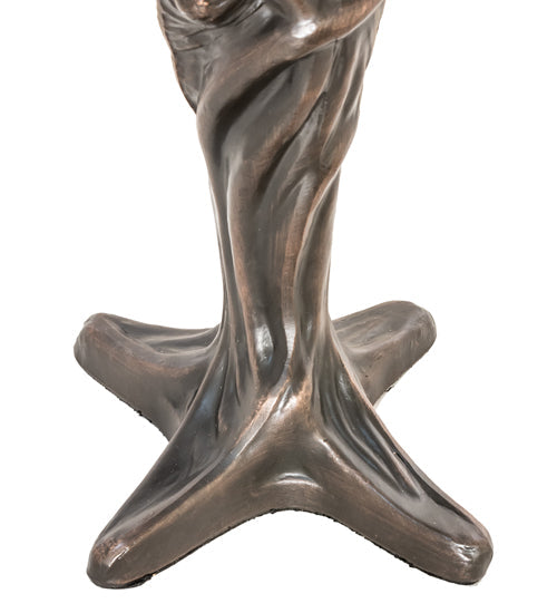 Meyda Lighting Dryad 10" Mahogany Bronze Mini Table Lamp Base