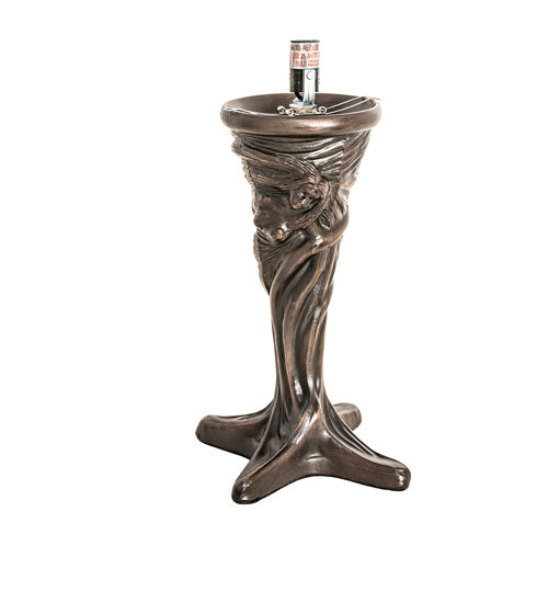 Meyda Lighting Dryad 10" Mahogany Bronze Mini Table Lamp Base