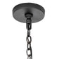 Meyda Lighting Dubrek 24" 6-Light Gunmetal Foyer Lantern Pendant Light With Clear Rainstone Idalight Shade