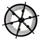 Meyda Lighting Dubrek 24" 6-Light Gunmetal Foyer Lantern Pendant Light With Clear Rainstone Idalight Shade