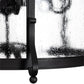 Meyda Lighting Dubrek 24" 6-Light Gunmetal Foyer Lantern Pendant Light With Clear Rainstone Idalight Shade