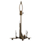 Meyda Lighting Duck Hunter 21" 2-Light Antique Copper Dog Table Lamp With Beige Art Shade Glass