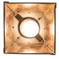 Meyda Lighting Ducks in Flight 10" Antique Copper Pendant Light With Amber Mica Shade Glass