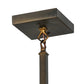 Meyda Lighting Ducks in Flight 10" Antique Copper Pendant Light With Silver Mica Shade Glass