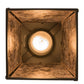 Meyda Lighting Ducks in Flight 10" Oil Rubbed Bronze Mini Pendant Light With Silver Mica Shade Glass