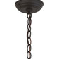 Meyda Lighting Ducks in Flight 10" Oil Rubbed Bronze Mini Pendant Light With Silver Mica Shade Glass