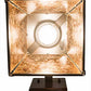 Meyda Lighting Ducks in Flight 10" Timeless Bronze Wall Sconce With Amber Mica Shade Glass